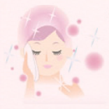 タオルで優しく拭き取る